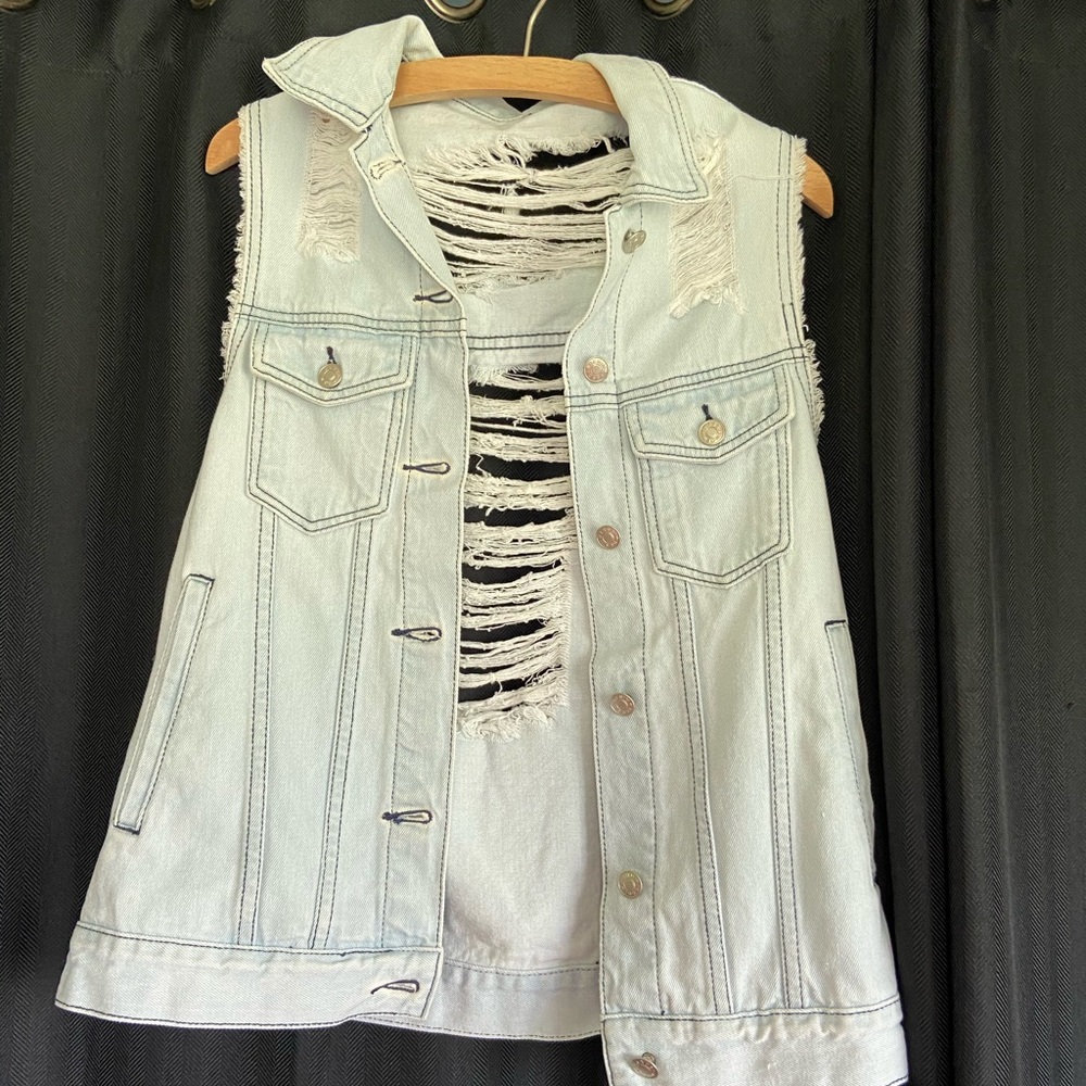 Denim vest